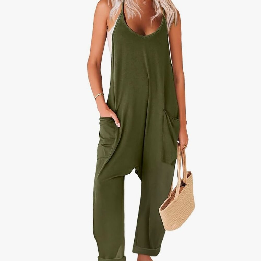 EKOUAER JUMPSUIT ROMPER SMALL ARMY GREEN